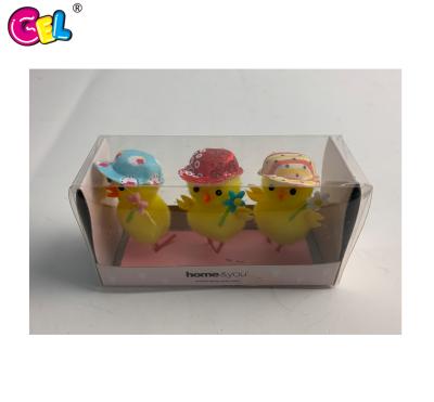 China Little Fully Decoration Cute Easter Chicks Party Yellow Easter Slot Decoration for sale