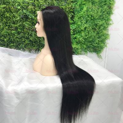 China Silky straight wave bone straight hair with frontal hd wig seller, pelo humano cuticle aligned virgin hair wigs, 12a lace front wigs for sale