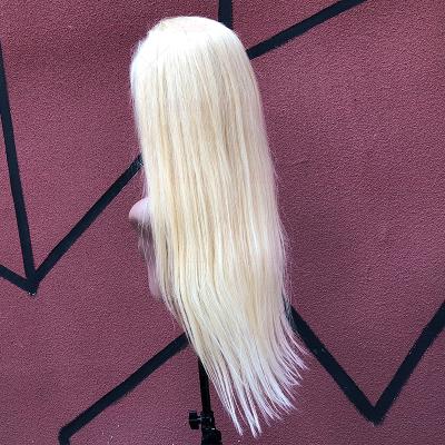 China Silky straight wave 613 full lace wig pelucas-cabello-humano- cuticle aligned hair pelucas rubias lace front wig for sale