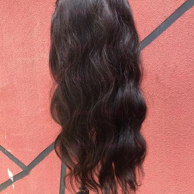 China Pelucas Cabello Transparent Swiss Glueless Human Hair Frontal Wig Deep Wave 13x4 Body Wave Lace Front Human Hair Wigs for sale