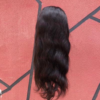 China Full Lace 100% Body Wave Hair Body Wave Closure Wig 12a Natural Unprocessed Human Hair Silky Straight Wave Wigs for sale