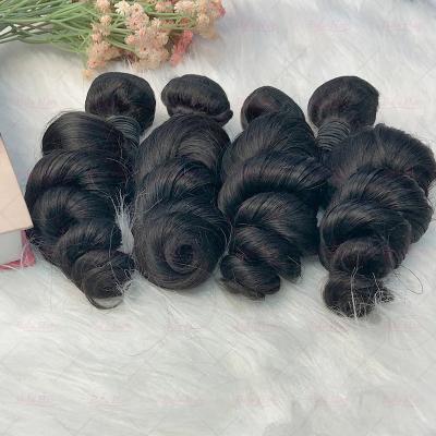 China Wholesale Raw Unprocessed Virgin Hair Tangle Hair Bundles,Brazilian Loose Wave Hair Bundles,Natural Remy Hair Extension for sale