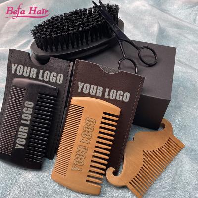 China Fashionable Custom Logo Sandalwood Hair Comb Acetate Hair Befa Look Wood Comb Wide Tooth Hair Comb For Women for sale