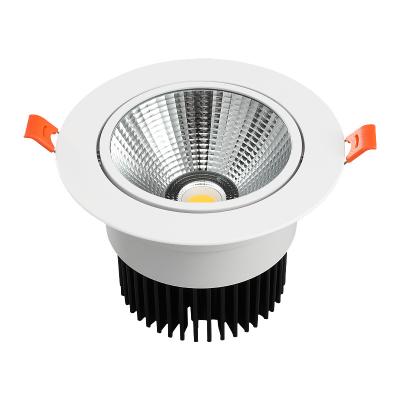 China Modern RGBCW anti-glare ultra smart dimmable downlight recessed ceiling spotlight COB LED COB LED downlight for hotel, home, restaurant for sale