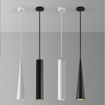 China Modern Kitchen Counter Decoration Cylinder Pipe Hanging Light Linear Led Pendant Light Mounted Shape Long Led Pendant Lamp for sale