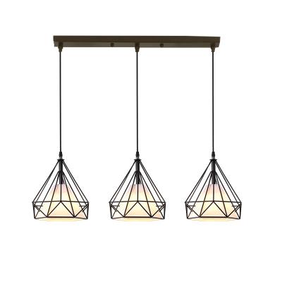 China Creative Modern Minimalist 2021Most Macaron Modern Nordic Three Head Chandelier Lamp Dining Room Kitchen Bar Table Light Pendant for sale