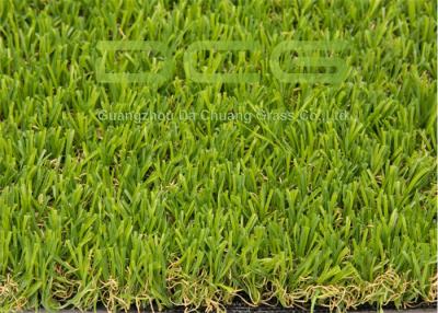 China Olive Shape Custom Realistic Artificial Grass With Natural Looking Forver Green for sale