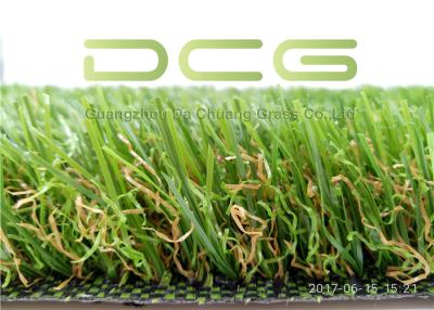 China Dark Green Natural Looking Artificial Grass S Shape 11000 Dtex UV Resistant Good Price for sale