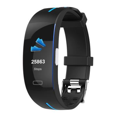 China Touch Screen Manufacturers Heart Rate Fitness Smart Bracelet Android Smart Watch 2021 Usb Watch P3A Ecg Ppg Charging Temperature for sale