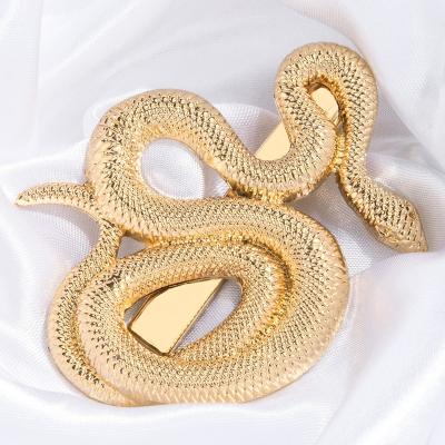 China 2021 Hair Clips Summer Python Vintage Gold Hair Clip for sale