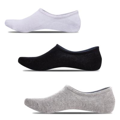 China Breathable Cotton No Exposure Anti-Drop Boat Invisible Cotton Sock Solid Color Unisex Breathable Socks for sale