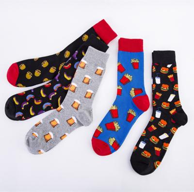 China Wholesale European American Cotton Creative Spring Gourmet Creative Pattern Cotton Casual Fashionable Socks for sale