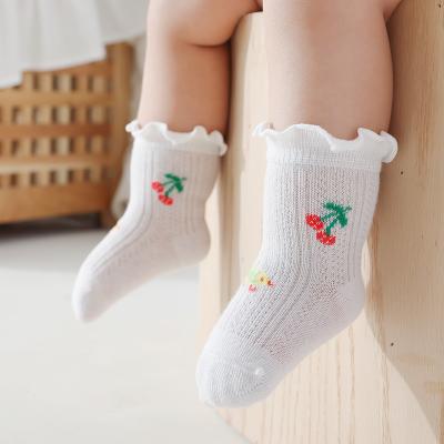 China Spring Summer Sporty Baby Super Cute Comfortable Fruit Mesh Cotton Baby Socks for sale