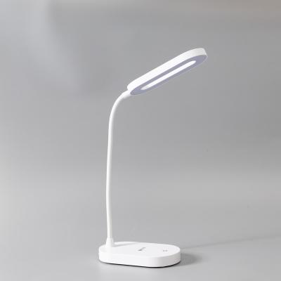 China Plastic 3 Brightness Levels Dimmable Eye-Caring LED Table Lamp, Flexible Rotation Touch Control LED Desk Lamp with Wireless Charger for sale