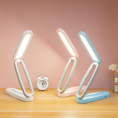 China ABS USB Table LightFolding Portable 3 Brightness LED Desk Lamp for Home, Reading, Studying, Work, Travel for sale