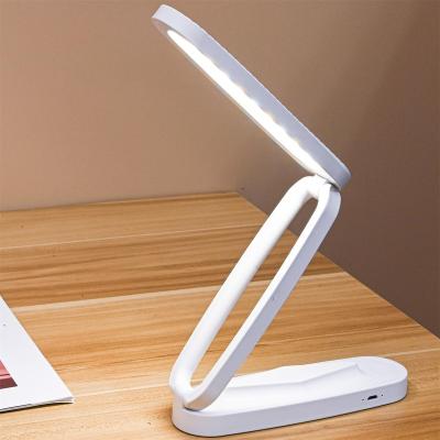 China ABS Portable New Version Super Bright COB LED Portable Desk Lamp Travel Lamp Foldable Touch Sensitive Control 3 Adjustable Brig for sale