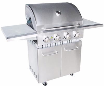 China Adjustable Size 4 Burner Stainless Steel BBQ Gas Grill for sale