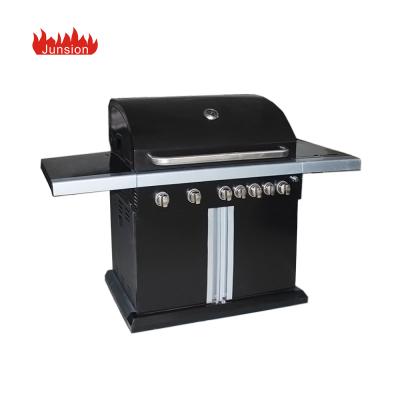 China Easily Assembled Professional Stainless Steel Gas BBQ Grill with 5 Burners and 2 Side Burners for sale