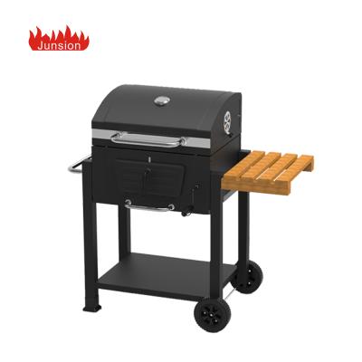 China Outdoor Party Easily Assembled Wooden Char Grill Smokeless Charcoal Barbecue Grill for sale