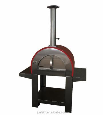 China Easily Assembled Wood Fired Auto Revolve Pizza Oven for sale