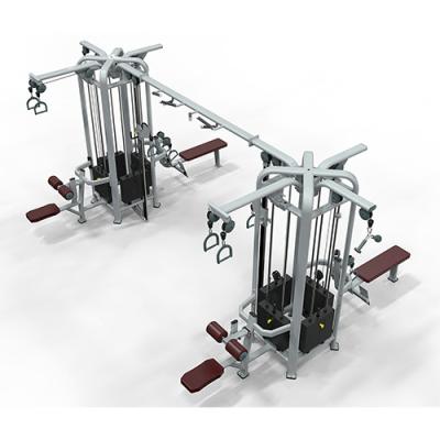 China Commercial Health Fitness Gym Equipment 8 Station Multi Station Multi Use Jungle for sale