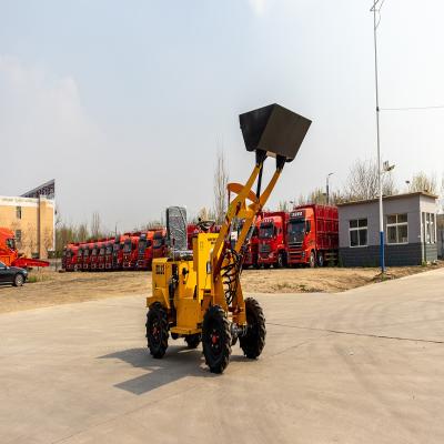 China Factory 0.25 Electro Mini Small Animal Meter Wheel Loader Cheap 500kg Front Loaders For Home Use for sale