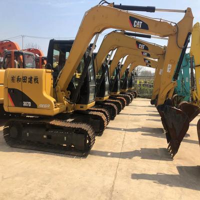 China Used Caterpillar USA Brand CAT 307D Used Small Excavator 7 Ton Digger For Sale 0.31mÂ ³ for sale