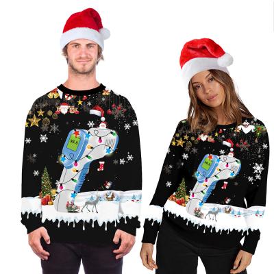 China Wholesale Winter Fashionable Ladies Christmas Sweater Women Custom Printing Oversized Hoodies Breathable for sale