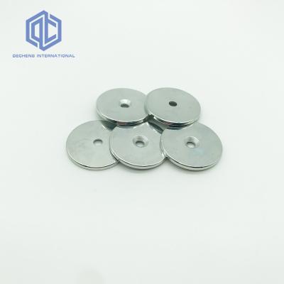 China Industrial Magnet High Performance Neodymium Magnet Plating Ni Disc Magnet With Countersink for sale