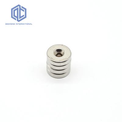 China Hot Spun Industrial Magnet Countersunk Super Strong Neodymium Permanent Magnet For Screw for sale