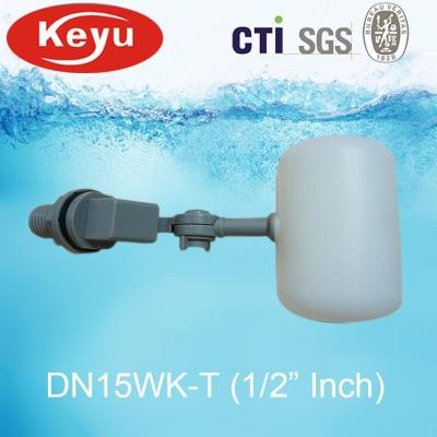 China Small Tanks Pool Sanitary Plastic Mini Ball Float Valve DN15WK-T Non Return Valve Outside Mounting for sale