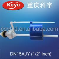 China General 1/2 Small Adujustable Plastic Float Valve For Toilet for sale