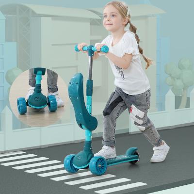 China With Music Lights New Arrival 2021 Mini Kick Scooter For Kid Children Adjustable Kick Scooter for sale