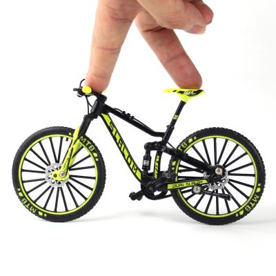 China 1:10 Spinning Wheel Bicycle Mini Folding Mountain Bike Model Children's Decorative Toys for sale