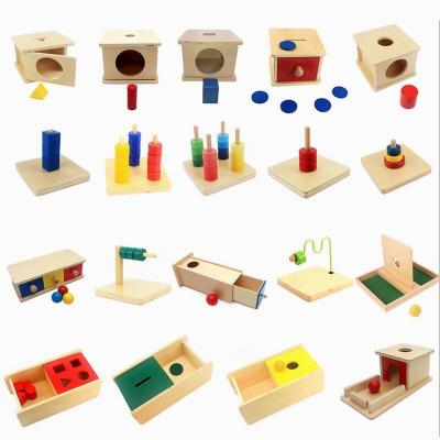 China Wooden Toy Imbucare Box Coin Permanence and Wooden Ball Toys for Children Montessori Montessori Sensory Wooden Toy for sale