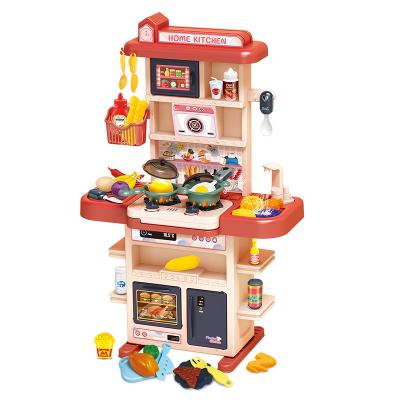 China Children's Kitchen Toy Set 2021 Playset Accessories Toys Plastic Plastic Baking Happy Toys Large Cooking Kitchen Set Toys for sale