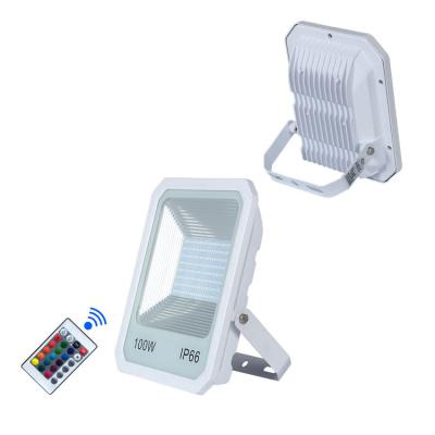 China Warning Color RGB and White Instant To Light High Performance 2 Years Warranty Airport Stadium Floodlight Logistic Lamp RGB Led Flood Light for sale