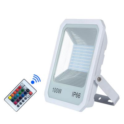 China Warning RGB color and white instant to light quality warranty 2 years warranty 30w 50w 100w 150w rgb led floodlight flood lights for sale