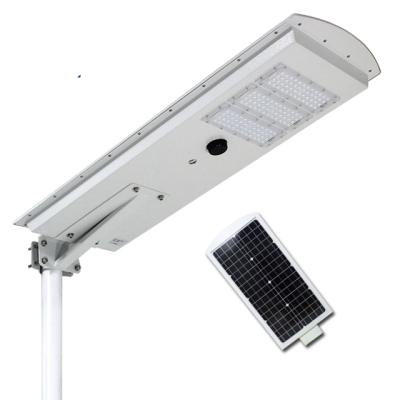 China ROAD Solar Panel IP65 Outdoor Monocrystalline Li-battery 15W 30W 50W 60W 80W 100W All In One Led Solar Street Light for sale