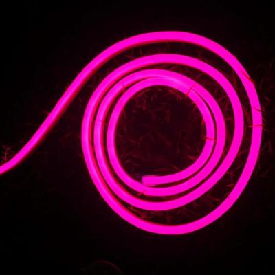 China Hotel smd5050 rgb 12v 24v thin waterproof IP67 silicone flexible strip 6mm led flex neon lights for sale