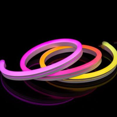 China hotel 15mm rgb addressable flat smd5050 12v 24v 5v led neon flexible rope strip IP67 led flex neon lights for sale