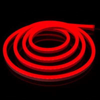 China hotel 15mm flat rgb smd5050 12v 24v led neon flexible rope IP67 strip led to flex neon lights for sale