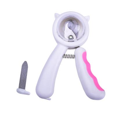 China Stocked Factory Wholesale Cheap Simple Stainless Steel Cat Dog Pet Grooming Cat Nail Cutter Anti Splash Pet Nail Clipper for sale