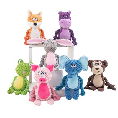 China Sustainable 2023 New Animal Pet Interactive & Movement Toys No Stuffing Plush Dog Squeaky Toys Pet Chew Toys for sale