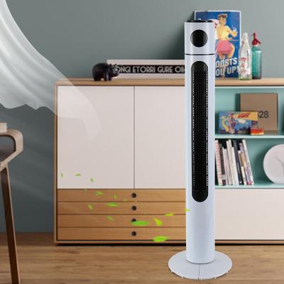 China Hotel New Technology Low Noise Bladeless Oscillating Electric Tower Fan for sale