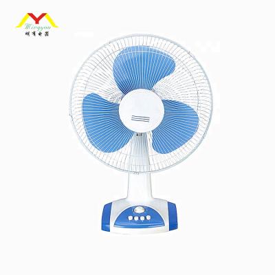 China Low Noise Hotel Emergency 16 Inch 3 Blade Copper Motor Oscillating Electric Tabletop Fan for sale