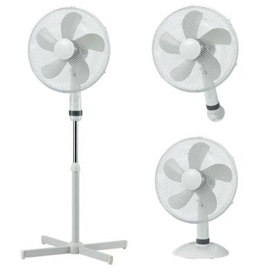 China Hotel Base Cross Fan Stand 3 Electric In 1 Pedestal Standing Fan for sale