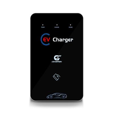 China Charging electric car charging RTS CE certificated commercial wall mounted ev charging station wallbox 7kw 3.5KW 32A level 2 ac fast ev charger stack for sale