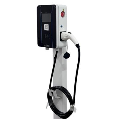 China Electric Car Charging Charging Wholesale Price Electric Car Charging Stations 14kw 11kw Level 2 EV Stack Fill Station Wall Mounted Frame Installation for sale