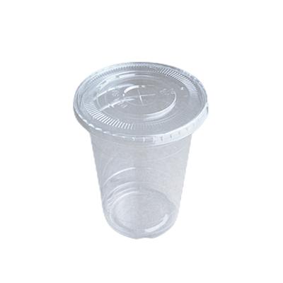 China Full 12 Ounce Disposable PLA Disposable Cold Cup Degradable Plastic Cup for sale